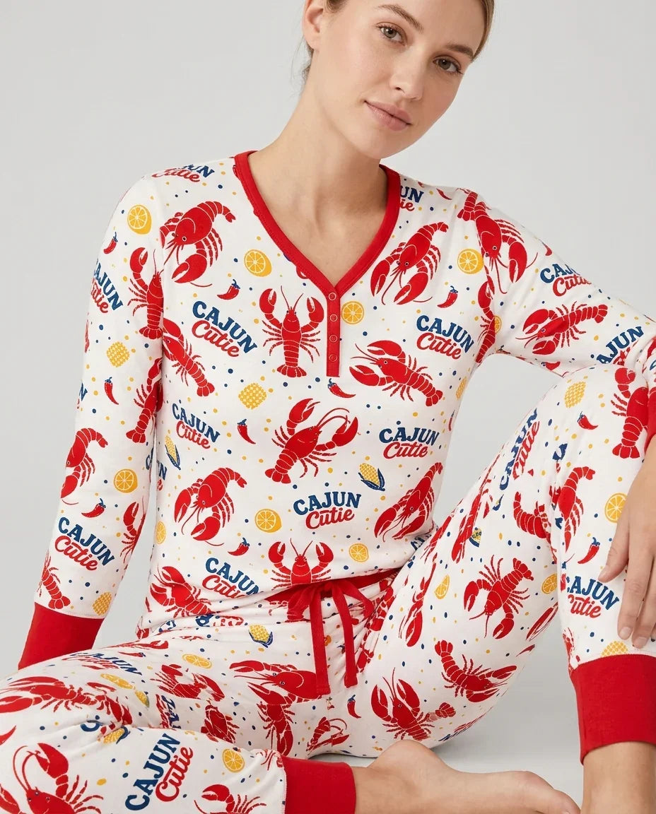 Cajun Cutie Bamboo Women Pajama Set