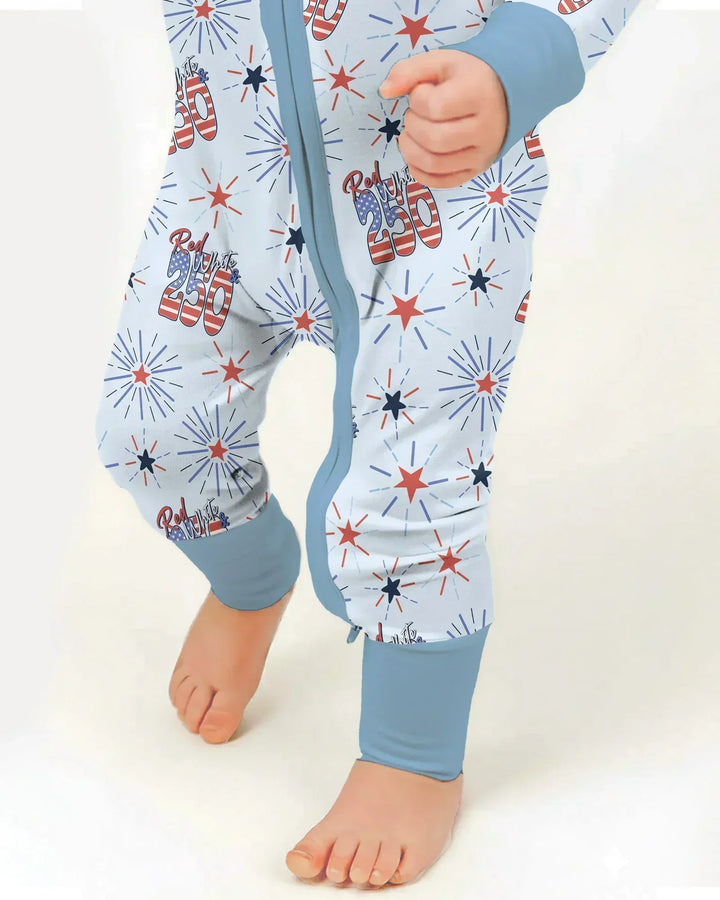 Red White and 250th Anniversary Bamboo Convertible Zippy