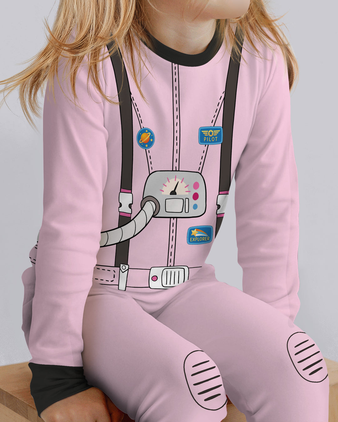 Future Astronaut Bamboo Two Piece Long Sleeve Pajama Set