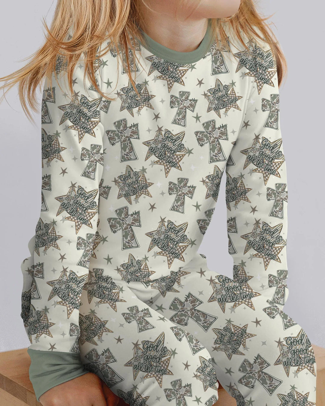 Conjunto de pijama de dos piezas de bambú con mangas largas, plantilla PERSONALIZADA