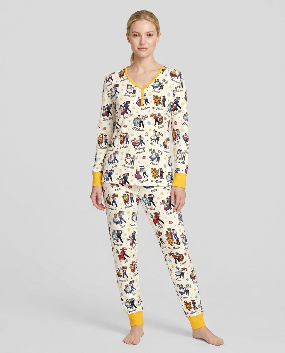 Pijama de bambú personalizado para mujer All About That Base
