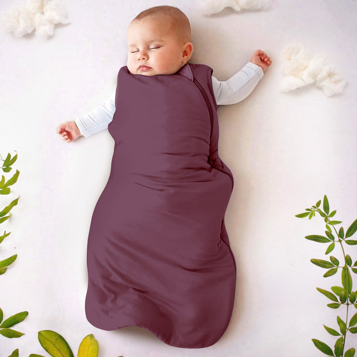 Pflaumenpurple Baby Schlafsack Bambus - reich und sanft