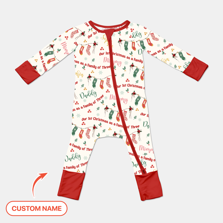 Custom Name Family Christmas Stockings Convertible Zippy