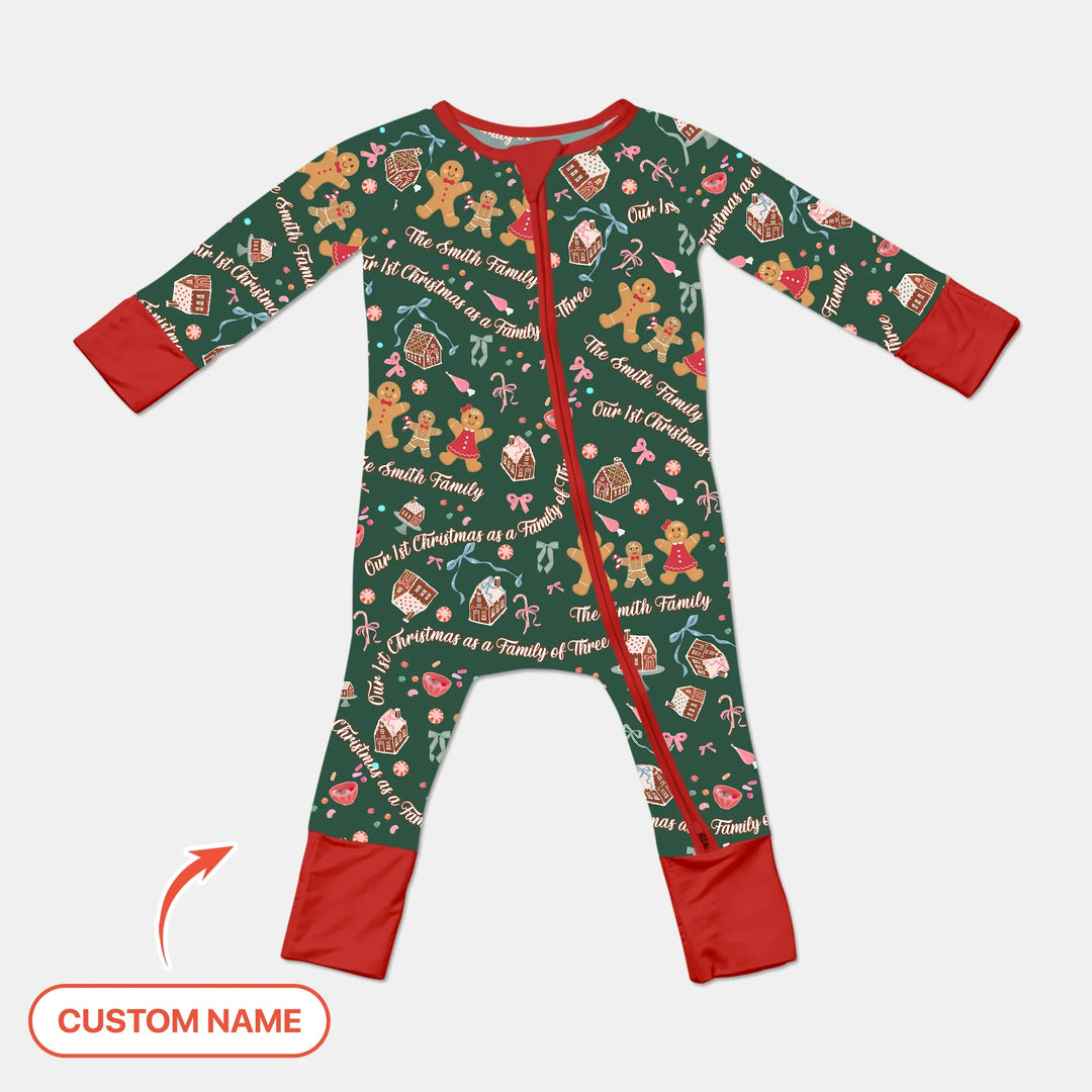 Custom Name Family Gingerbread Convertible Zippy