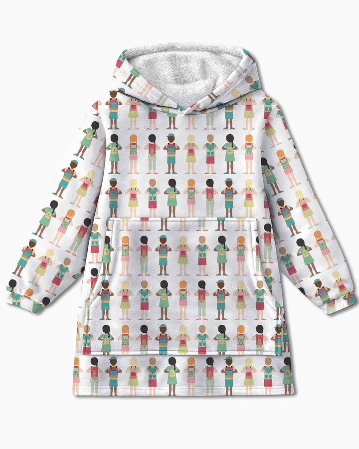 Plantilla de Sudadera Manta de Bambú Personalizada