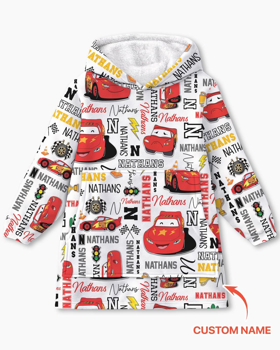 Fast Cars Bamboo Blanket Hoodie