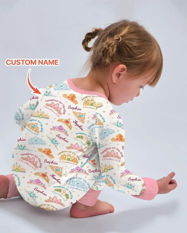 Hija del Rey Nombre Personalizado Bambú Convertible con Cremallera