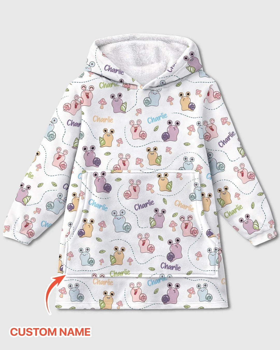 Manta con Capucha de Bambú "¡Lo logré!" con Nombre Personalizado