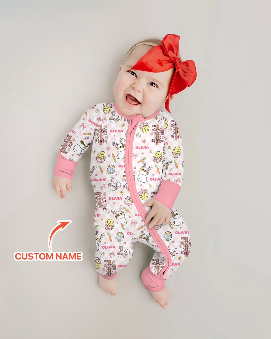 Custom Name Retro Easter Convertible Zippy