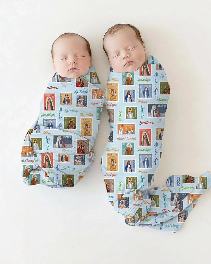 Our Lady, Around the World swaddle blanket