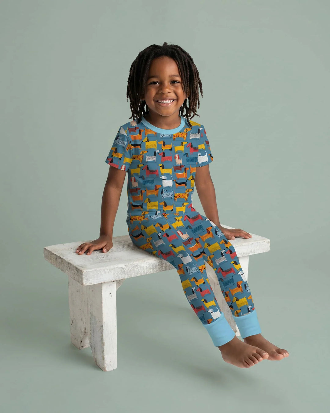 Zweiteiliges, kurzärmliges Pyjama-Set mit Marienkäfern