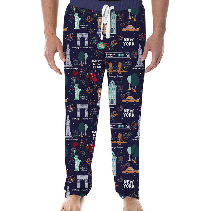 New York New Year Eve Men's Pajama Set