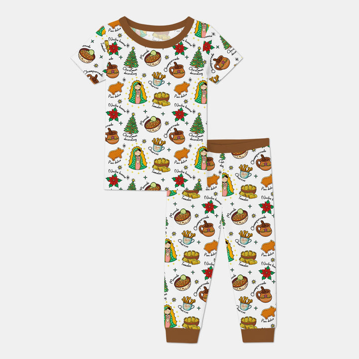 Abuelita and Pan Dulce Season Two Piece Short Sleeve Pajama Set
