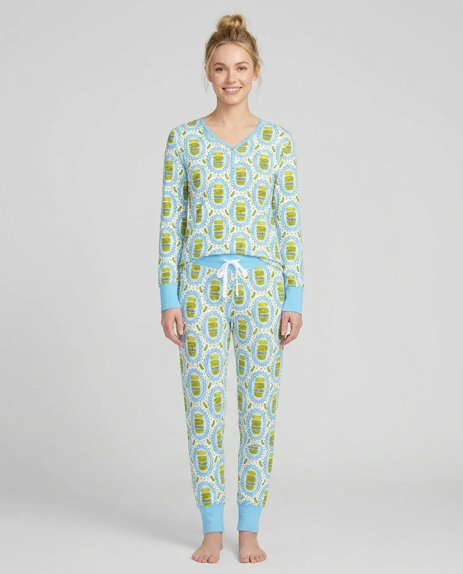 Pickle Coquette Bamboo Women Pajama Set