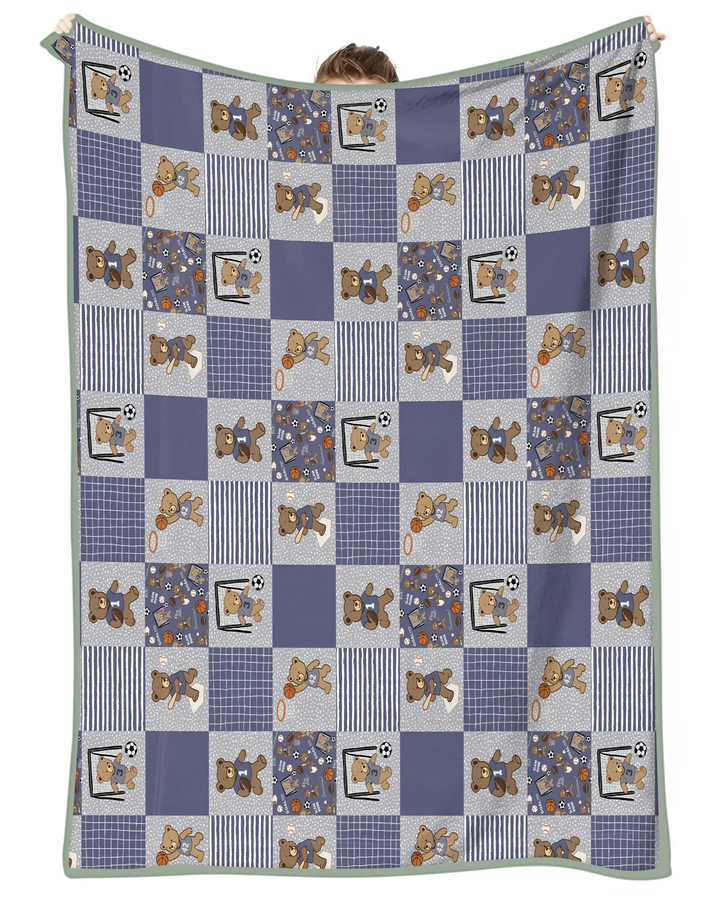 Game Day Teddy Bamboo Blanket