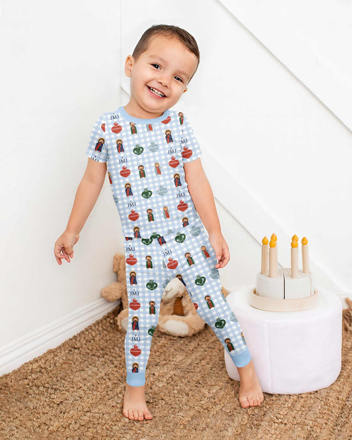Holy Family Bamboo Two Piece Short Sleeve Pajama Set