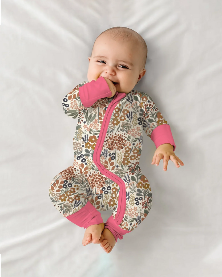 Autumn Meadow Botanicals Saco de Dormir Bamboo Convertible con Cremallera