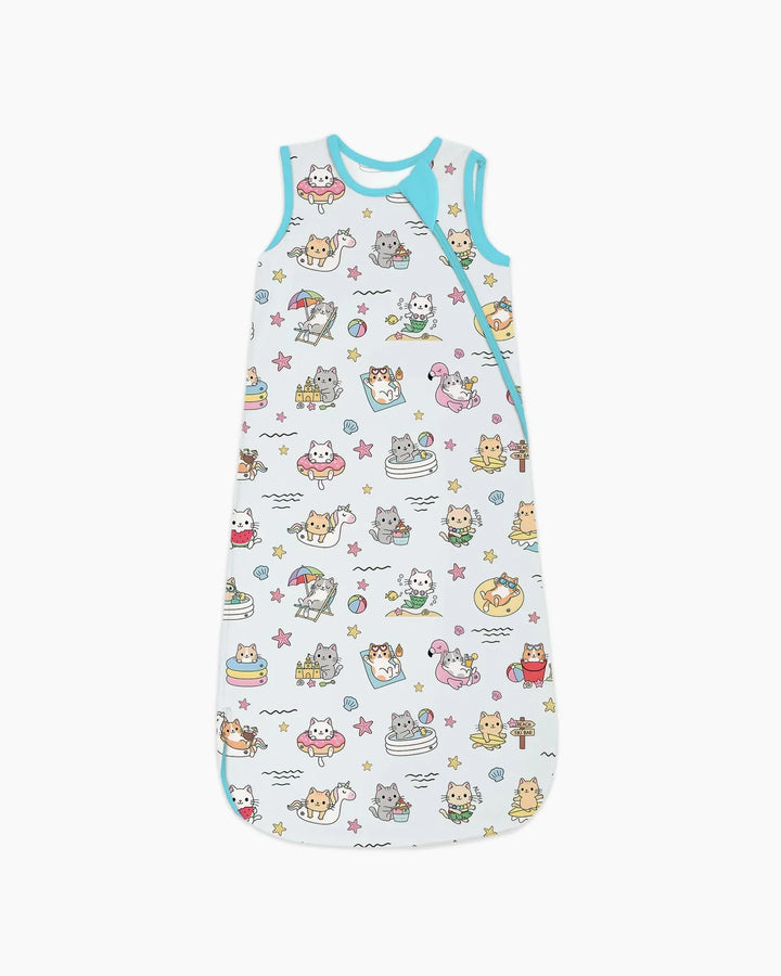 Kawaii Cats Summer Vacation Bamboo Sleep Bag