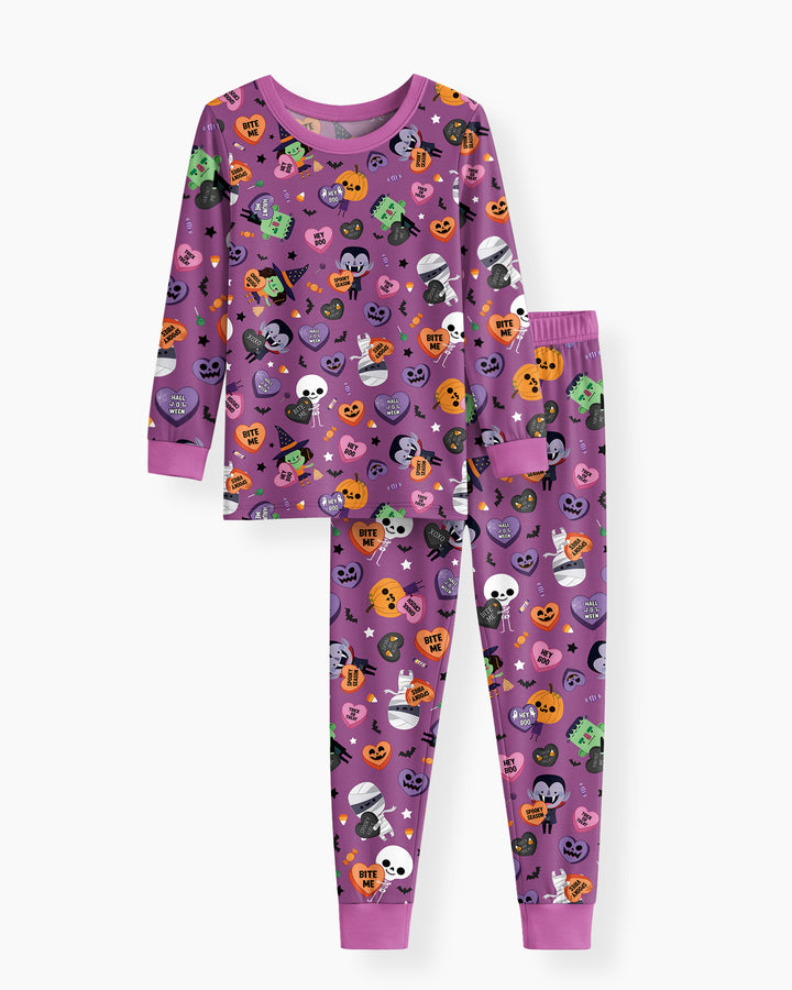 Boo Crew Monster Bamboo Two Piece Long Sleeve Pajama Set