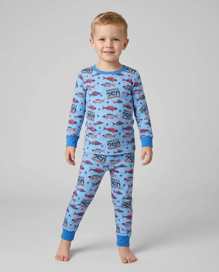 Conjunto de pijama de dos piezas de bambú de manga larga
