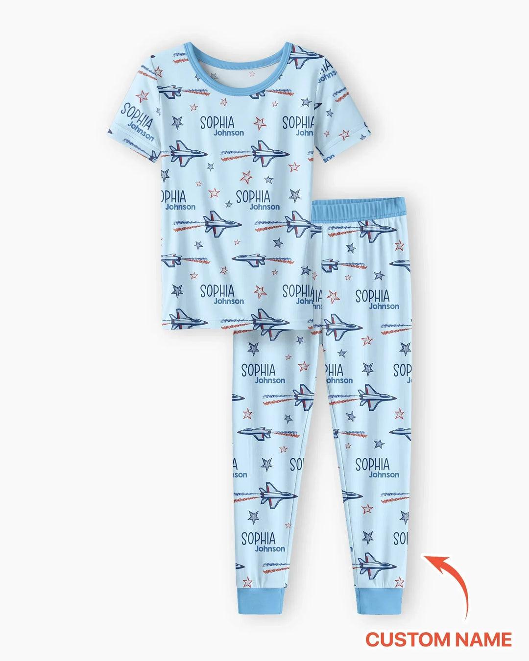 Zweiteiliges, kurzärmliges Pyjama-Set mit Marienkäfern
