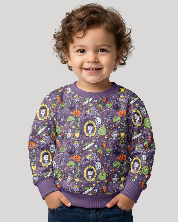 Halloween Monster Fun Bamboo Crewneck Sweatshirt
