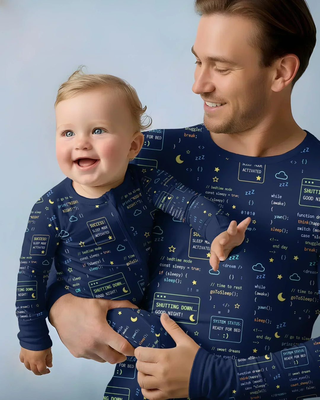 It Techy Job Matching Dad and Son Bamboo Men's Pajama Set