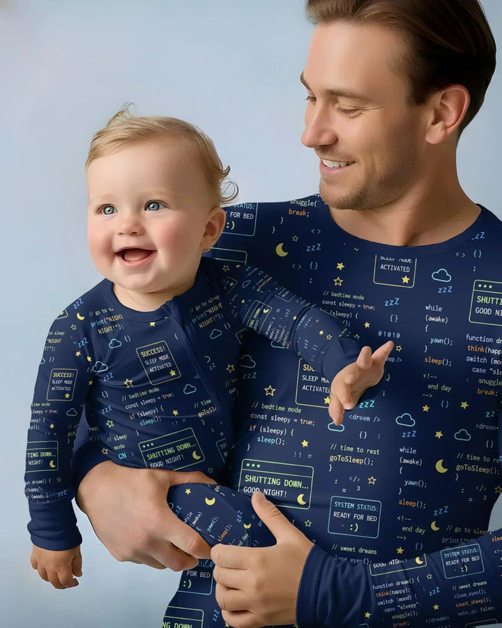 It Techy Job Matching Dad and Son Bamboo Men's Pajama Set
