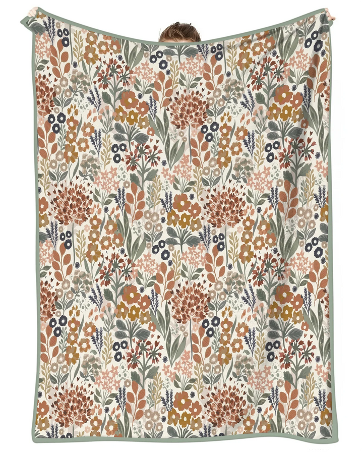 Autumn Meadow Botanicals Bamboo Blanket