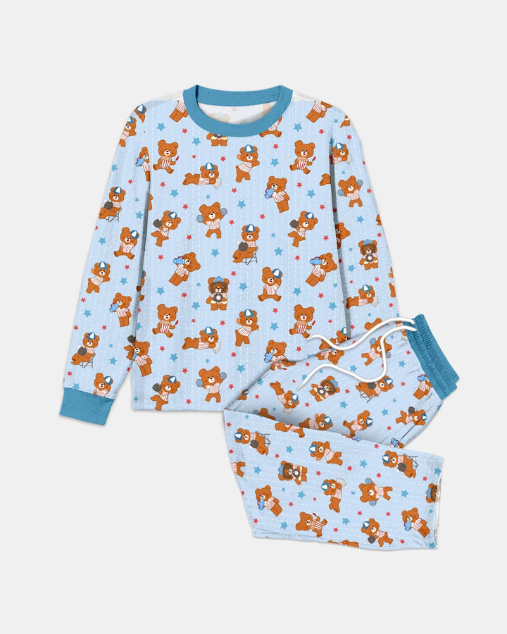 Born To Play Baseball Bamboo Men's Pajama Set