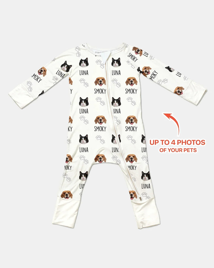 Gerippte Babykleidung mit individuellem Foto - Weich &amp; Skizzenhaft