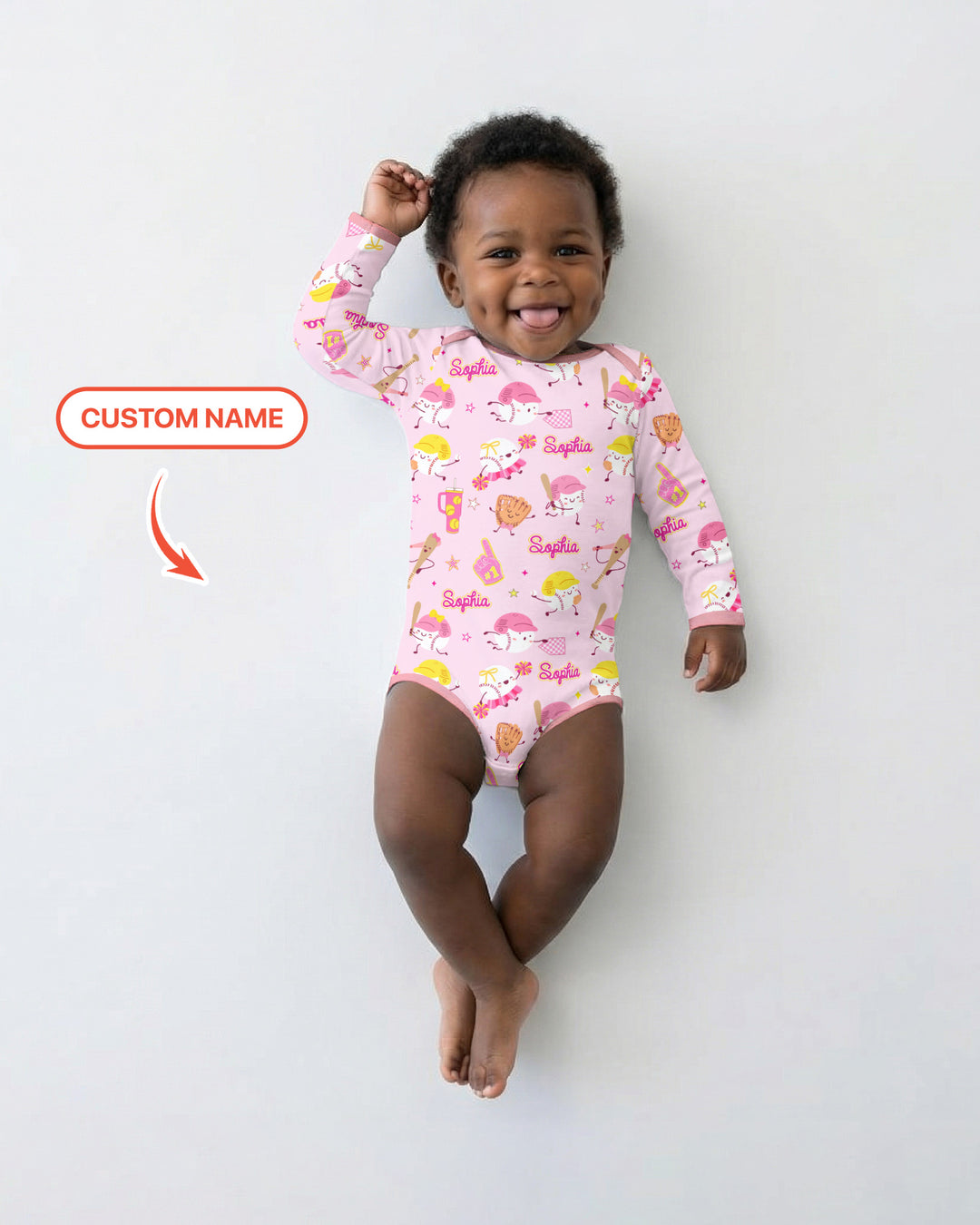 Baseball Mama and Mini Matching Template Bamboo Bodysuit