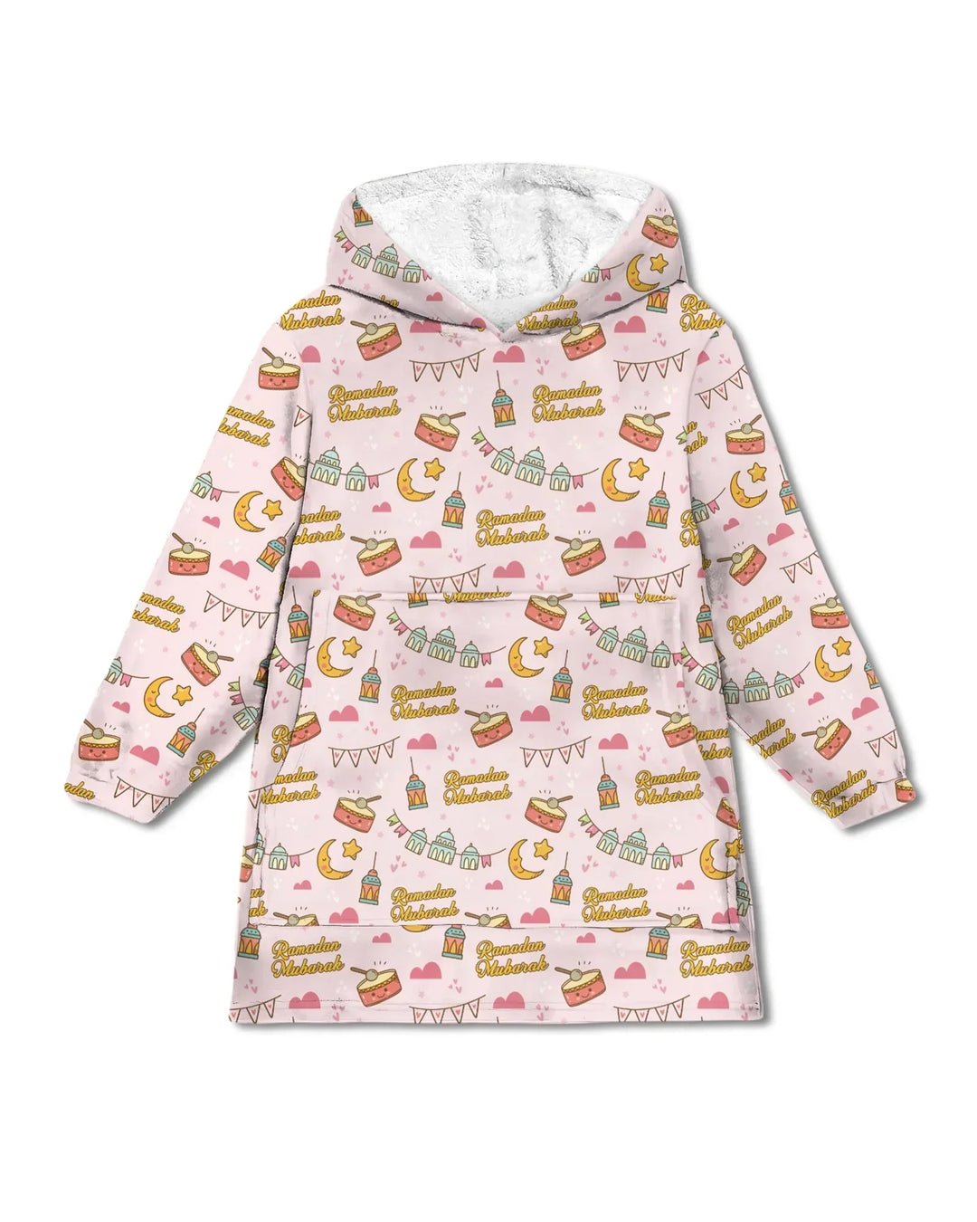 Ramadan Mubarak Wearable Blanket Hoodie