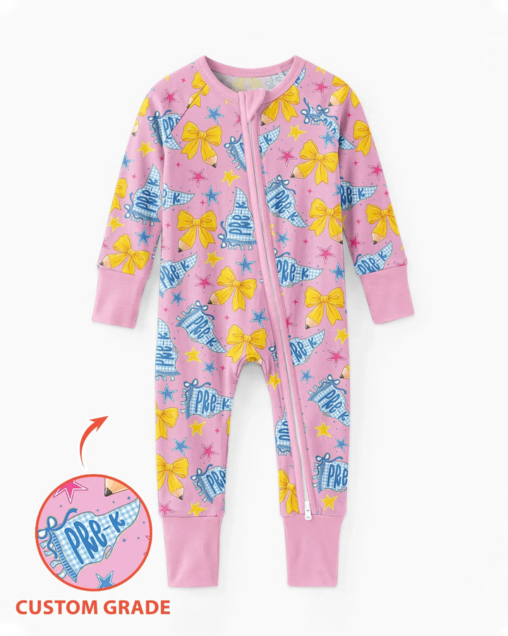 Pencil Bow Back To School Bamboo Convertible Zippy
