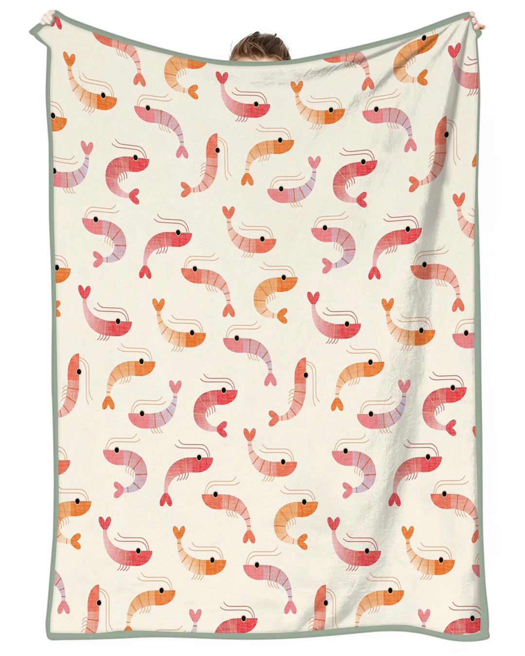 Sweet Shrimp Parade Bamboo Blanket