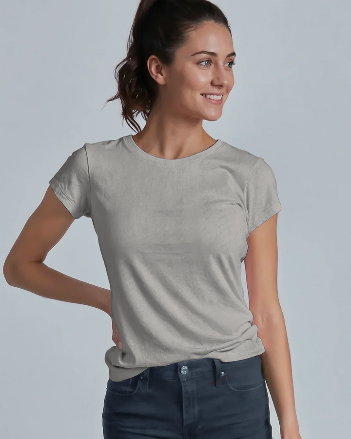 Solid Color Bamboo Women T-Shirt