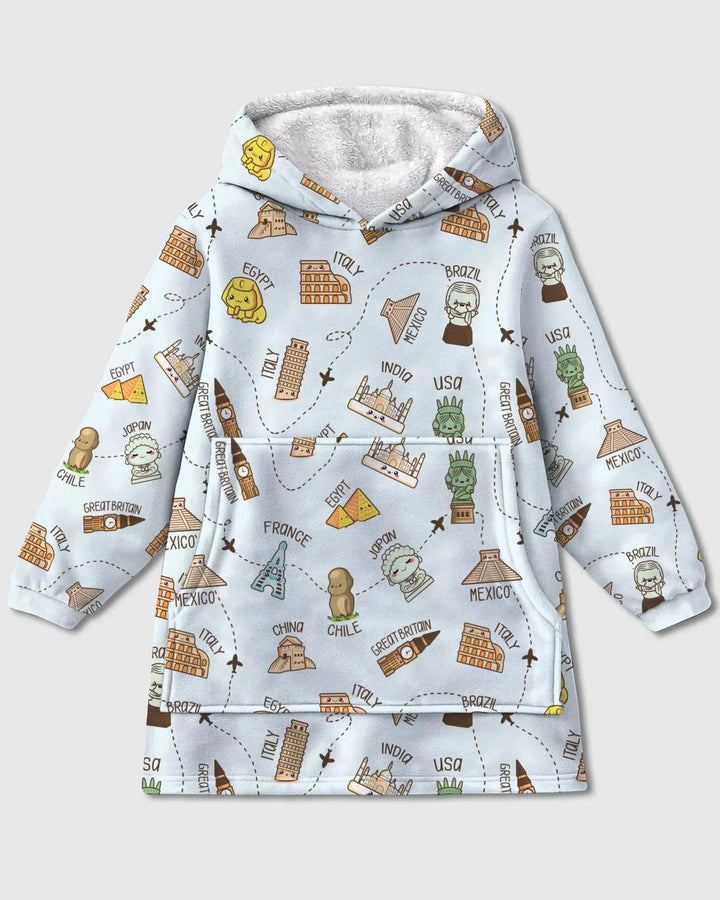 Kawaii World Tour Wearable Blanket Hoodie