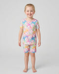 Kawaii Sprinkle Pastry  Bamboo Two Piece Short Sleeve Shorts Pajama Set