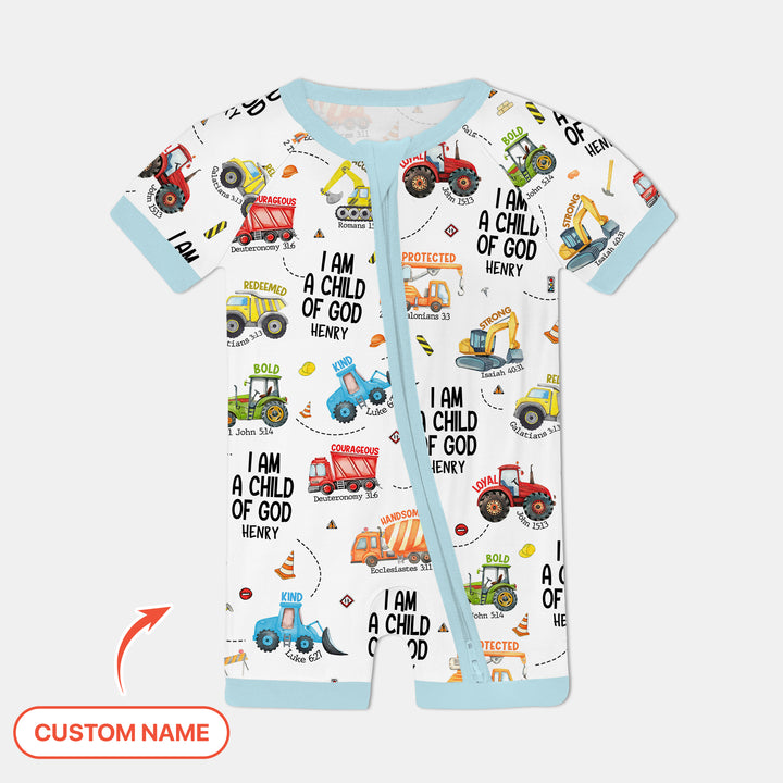 I Am A Child Of God Custom Name Shorty Zippy