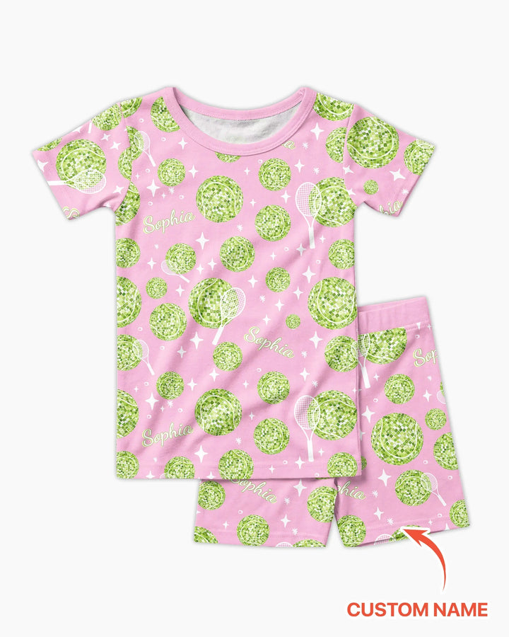 Schlafanzug-Set zweiteilig, kurze Ärmel, kurze Hose, Bambus
