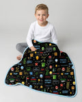 Pixel Game Lover Matching Bamboo Blanket