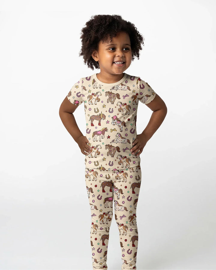 Lil' Buckaroo Bamboo Two Piece Short Sleeve Pajama Set