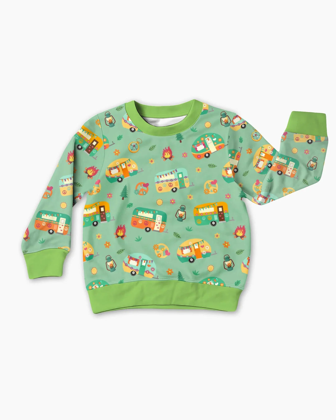 Happy Little Camper Bamboo Crewneck Sweatshirt