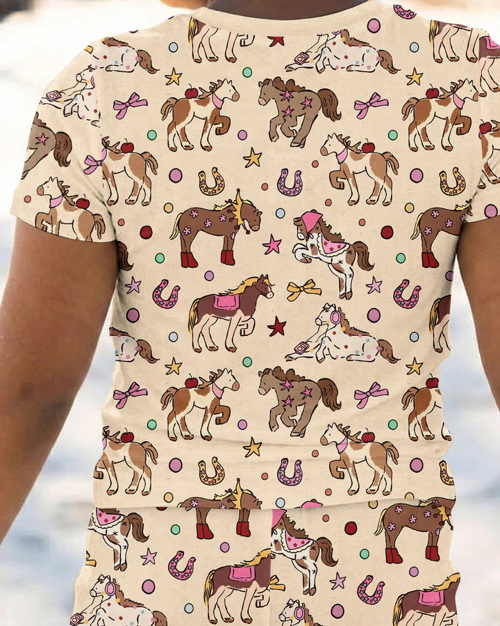 Lil' Buckaroo Bamboo Two Piece Short Sleeve Pajama Set