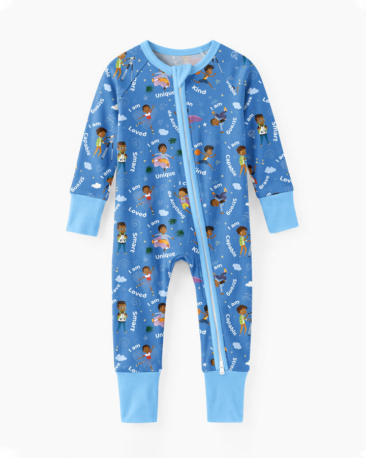 Black Boys I Am Smart Bamboo Convertible Zippy