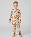 Conjunto de pijama de dos piezas de bambú de manga larga