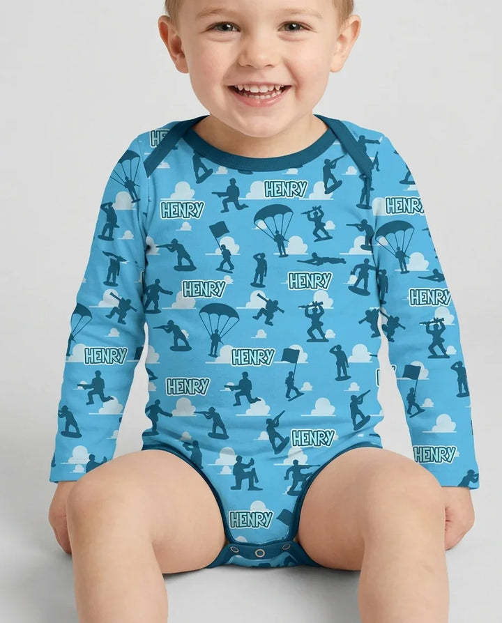 Army Men Memorial Day Bamboo Bodysuit