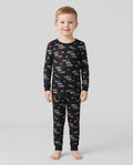 Retro Happy New Year 2027 Bamboo Two Piece Long Sleeve Pajama Set