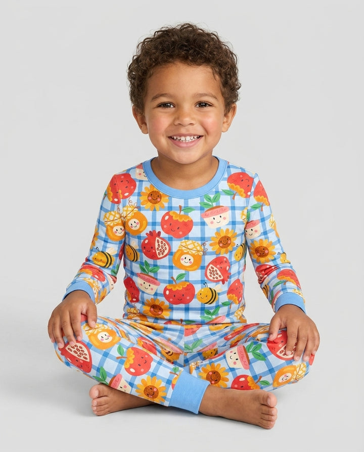 Sweet New Year Bamboo Two Piece Long Sleeve Pajama Set