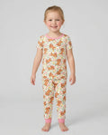 Dachshund Blooms Family Matching Bamboo Two Piece Short Sleeve Pajama Set